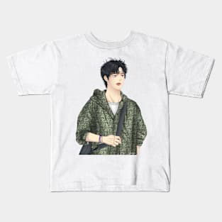 Boy on green Kids T-Shirt